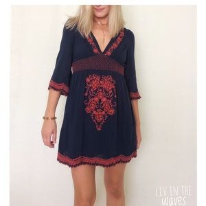 Forever 21 | Navy boho Dress